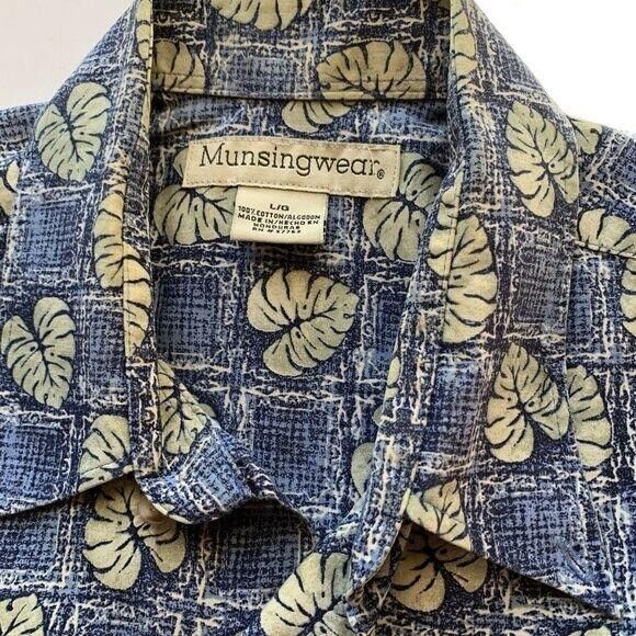 MunsingWear Mens‎ Button Down Hawaiian Shirt Size L - Picture 6 of 6